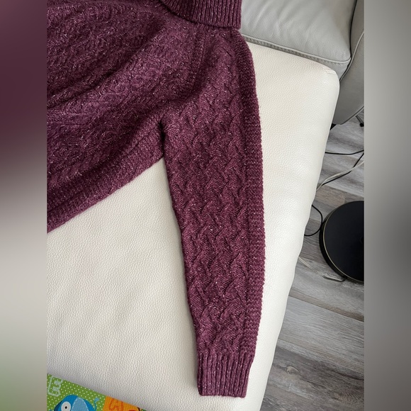 NWT - Fat Face Women’s Turtleneck Cable Knit Sweater - US 8/M - Picture 9 of 14